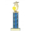 Trophies - #Softball Shooting Star Spinner D Style Trophy